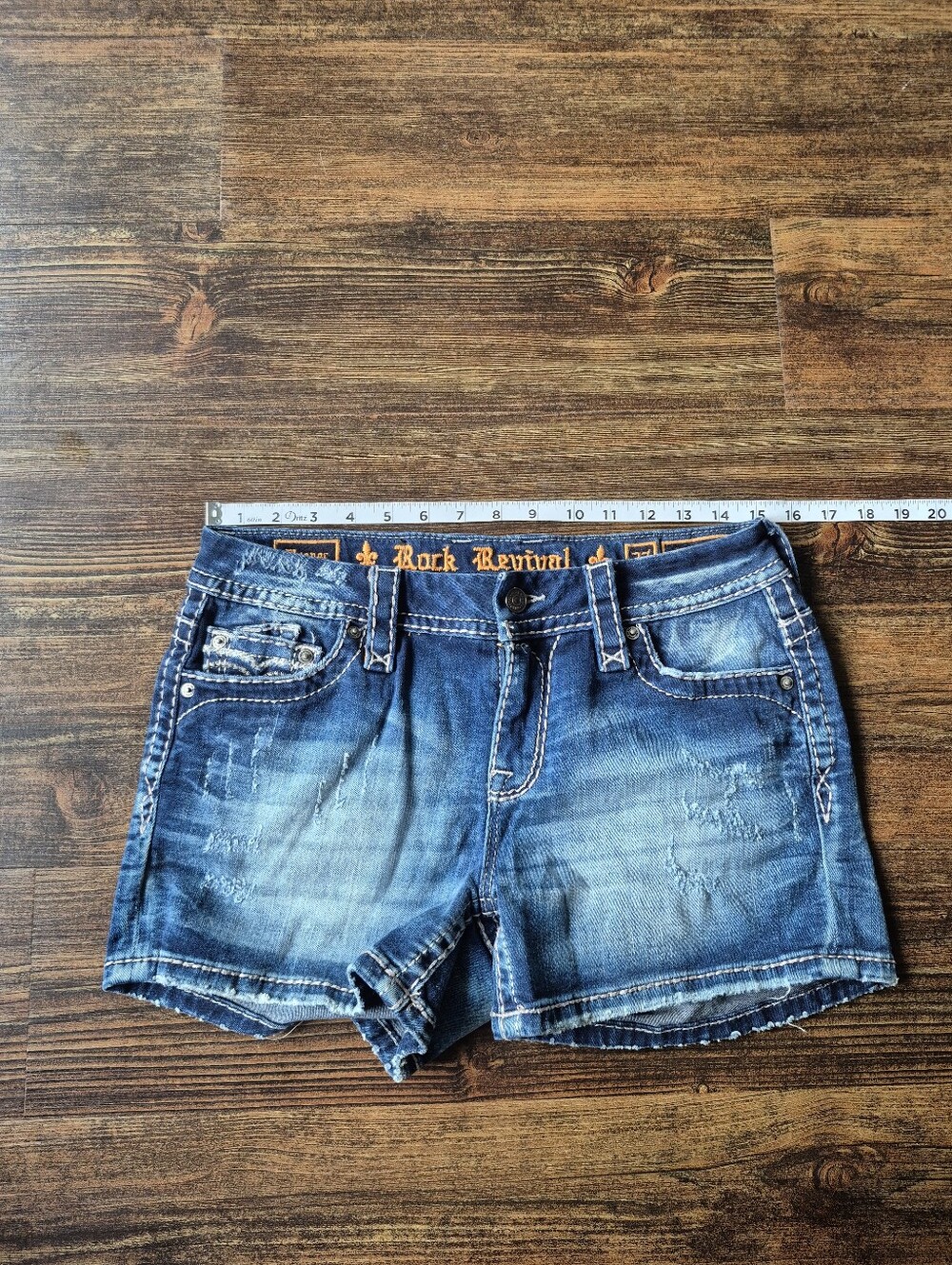 Rock Revival Magnor Easy Short Denim Size 27 Womens - Picture 4 of 9